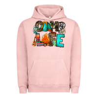 Pigment Salmon camp life Urban Hoodie - RanaPortraitStore