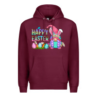 Burgundy happy easter gnomes Premium Hoodie - Zillion Design Studio