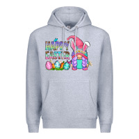 Heather Grey happy easter gnomes Premium Hoodie - Zillion Design Studio
