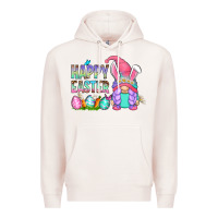 Pale Pink happy easter gnomes Premium Hoodie - Zillion Design Studio
