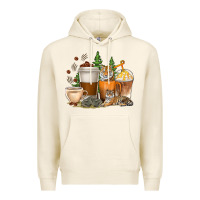 Tofu coffee cups tiger with coffee beans Premium Hoodie - texasbilliewilder