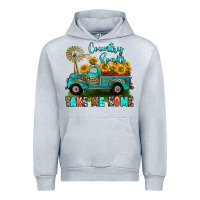 Heather Grey country roads take me home Urban Hoodie - RanaPortraitStore