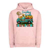 Pigment Salmon country roads take me home Urban Hoodie - RanaPortraitStore