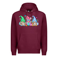 Burgundy easter gnomes Premium Hoodie - Zillion Design Studio