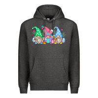 Charcoal Heather easter gnomes Premium Hoodie - Zillion Design Studio