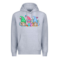 Heather Grey easter gnomes Premium Hoodie - Zillion Design Studio