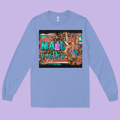 Nail Hustler Tumbler Long Sleeve Tee Designed By Barkaloodesign