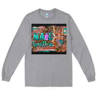 Heather Grey nail hustler tumbler Long Sleeve Tee - BarkalooDesign