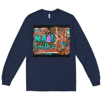 Navy nail hustler tumbler Long Sleeve Tee - BarkalooDesign
