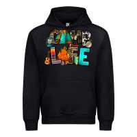 Black camp life Urban Hoodie - RanaPortraitStore