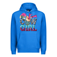 True Royal cow girl Premium Hoodie - texasbilliewilder