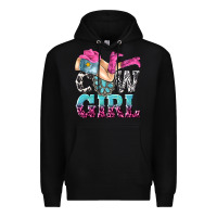 Black cow girl Premium Hoodie - texasbilliewilder