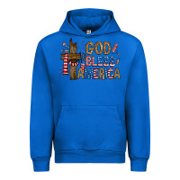 Cobalt god  bless america with cross Urban Hoodie - RanaPortraitStore