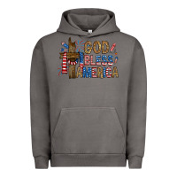 Pigment Tornado god  bless america with cross Urban Hoodie - RanaPortraitStore