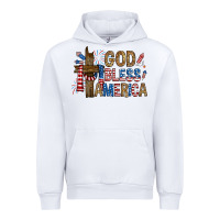White god  bless america with cross Urban Hoodie - RanaPortraitStore