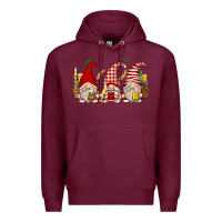 Burgundy beer gnomes Premium Hoodie - Zillion Design Studio