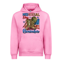 Fuchsia Pink memorial day honor remember Urban Hoodie - RanaPortraitStore