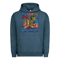 Pigment Midnight Navy memorial day honor remember Urban Hoodie - RanaPortraitStore