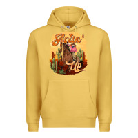 Antique Gold cowgirl actin up Premium Hoodie - texasbilliewilder