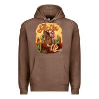 Chestnut cowgirl actin up Premium Hoodie - texasbilliewilder