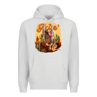 Dove Grey cowgirl actin up Premium Hoodie - texasbilliewilder