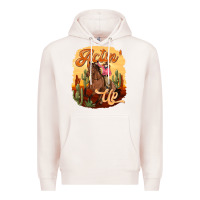 Pale Pink cowgirl actin up Premium Hoodie - texasbilliewilder