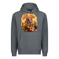 Rock cowgirl actin up Premium Hoodie - texasbilliewilder