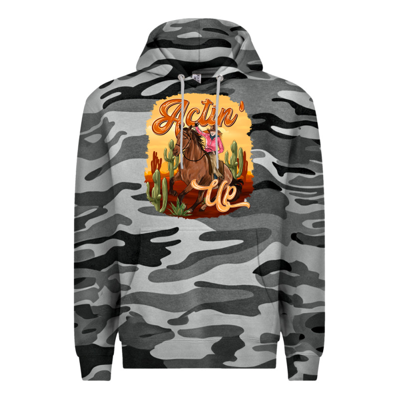 Cowgirl Actin Up Premium Hoodie by texasbilliewilder | Teevron