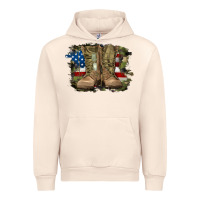 Sandshell american flag with army boots Urban Hoodie - RanaPortraitStore