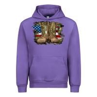 Tulip american flag with army boots Urban Hoodie - RanaPortraitStore
