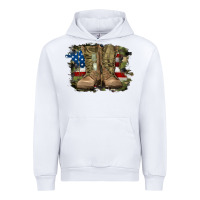 White american flag with army boots Urban Hoodie - RanaPortraitStore