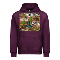 Mauve Wine western rodeo Urban Hoodie - RanaPortraitStore
