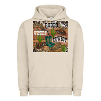 Pigment French Oak western rodeo Urban Hoodie - RanaPortraitStore