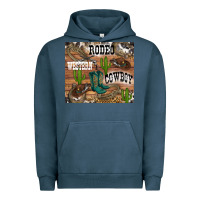 Pigment Midnight Navy western rodeo Urban Hoodie - RanaPortraitStore