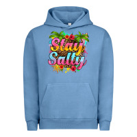 Pigment Pebble Blue stay salty Urban Hoodie - RanaPortraitStore