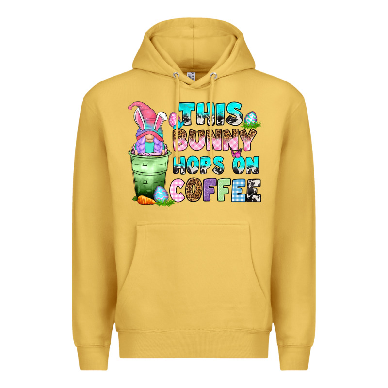 This Bunny Hops On Coffee Premium Hoodie by Zillion Design Studio | Teevron