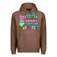 Chestnut this bunny hops on coffee Premium Hoodie - Zillion Design Studio