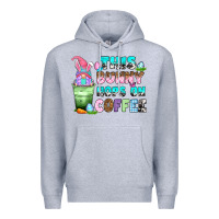 Heather Grey this bunny hops on coffee Premium Hoodie - Zillion Design Studio