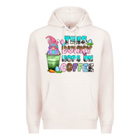 Pale Pink this bunny hops on coffee Premium Hoodie - Zillion Design Studio