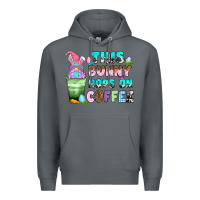 Rock this bunny hops on coffee Premium Hoodie - Zillion Design Studio