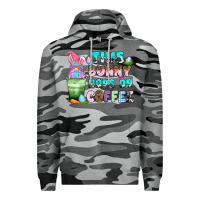 Slate Camo this bunny hops on coffee Premium Hoodie - Zillion Design Studio