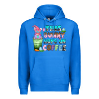 True Royal this bunny hops on coffee Premium Hoodie - Zillion Design Studio