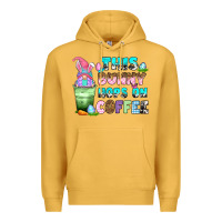 Mustard this bunny hops on coffee Premium Hoodie - Zillion Design Studio