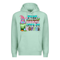Seafoam this bunny hops on coffee Premium Hoodie - Zillion Design Studio