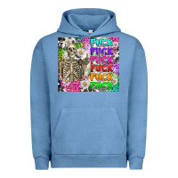 Pigment Pebble Blue fuck this fuck that Urban Hoodie - RanaPortraitStore