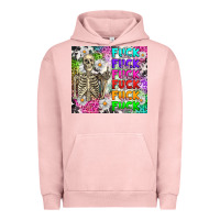 Pigment Salmon fuck this fuck that Urban Hoodie - RanaPortraitStore