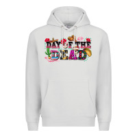 Dove Grey day of the dead Premium Hoodie - texasbilliewilder
