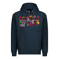 Navy day of the dead Premium Hoodie - texasbilliewilder
