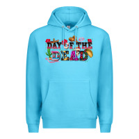 Ocean Blue day of the dead Premium Hoodie - texasbilliewilder