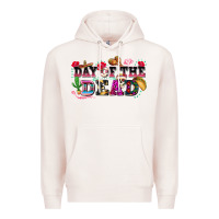 Pale Pink day of the dead Premium Hoodie - texasbilliewilder